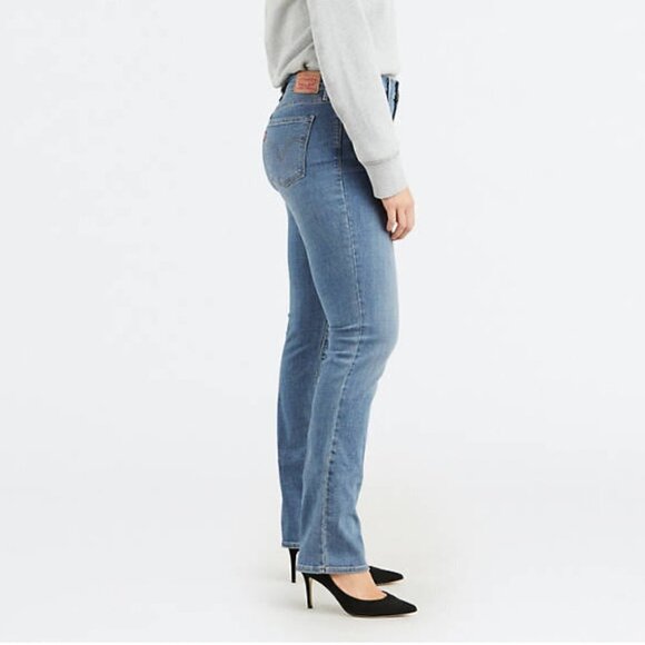 Levi’s Classic 505 Mid Rise Dark Wash Straight Jeans 30 In Inseam 12 Medium - Picture 4 of 16